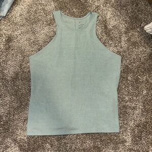 A New Day Shimmery Blue Work Tank XL